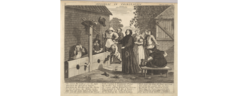 The mean Hudibras in the stocks.