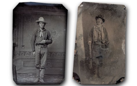 The Upham tintype of Henry McCarty, aka William Bonney aka Billy the Kid, the sole authenticated picture of the famous outlaw, 1879-80