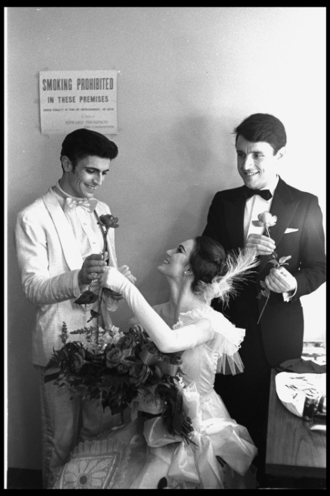 Billy Rose Theatre Division, The New York Public Library. "New York City Ballet production of "Dim Lustre" costumer Beni Montressor with Patricia McBride and Edward Villella in dressing room, choreography by Antony Tudor (New York)" The New York Public Library Digital Collections. 1964. http://digitalcollections.nypl.org/items/a0756e90-2618-0132-beed-58d385a7b928